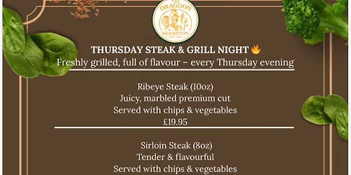 Steaks & Grill night 