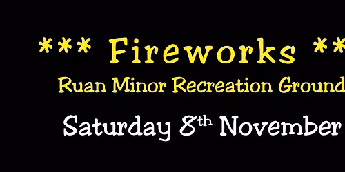 Fireworks on the Rec. Grand firework display, the best for miles around. 