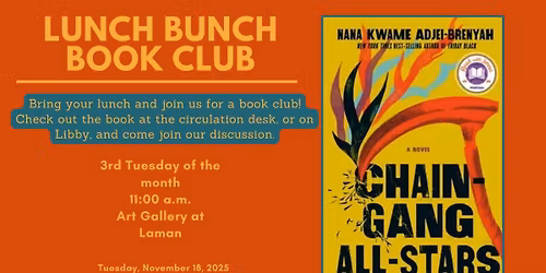 Lunch Bunch Book Club: 'Chain Gang All-Stars' by Nana Kwame Adjei-Brenyah