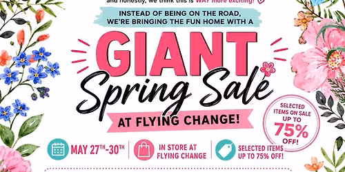 Flying Change Spring Sale