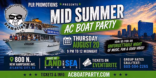 Atlantic City Mid Summer Boat Party