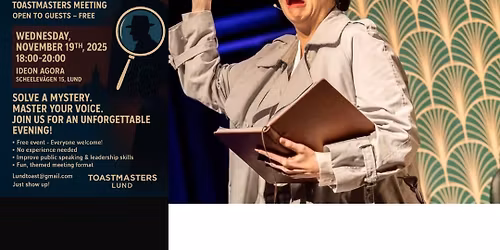 Murder Mystery Meeting at Lund Toastmasters