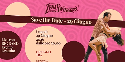 Save the Date - 29 Giugno - Big Band Live - Evento Gratuito