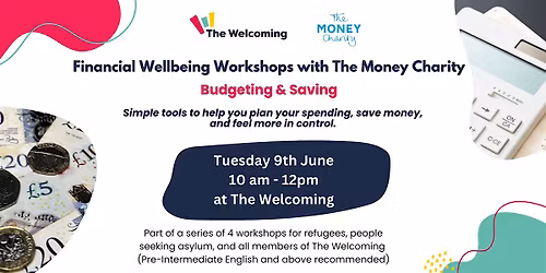 Financial Wellbeing Workshop with The Money Charity - Budgeting & Saving