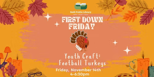 First Down Friday Youth Craft: Football Turkeys