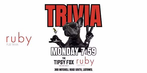 Monday Night Trivia at The Tipsy Fox in Listowel