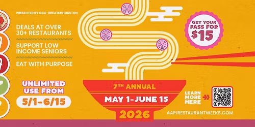 AAPI Restaurant Weeks (May 1 to June 15)