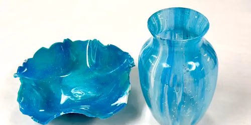 Resin Vase and Bowl