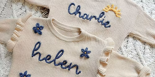 Sip & Stitch: Hand-Embroidered Sweater Workshop at Cushwa