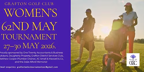 Women\u2019s 62nd May Golf Tournament from 27\u201330 May 2026