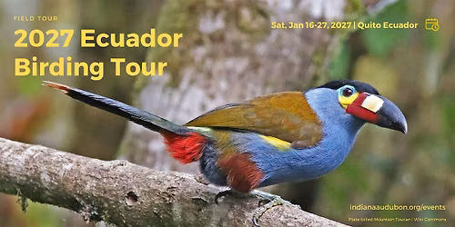 Indiana Audubon 2027 Ecuador Tour