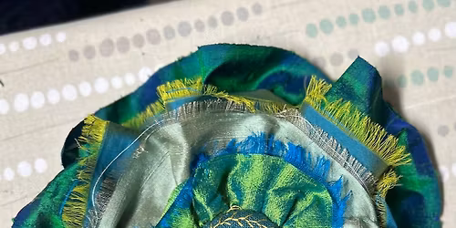 Textiles rosettes Workshop with The Community Shawl