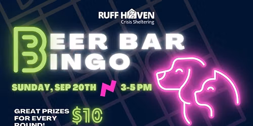 Bingo with Ruff Haven