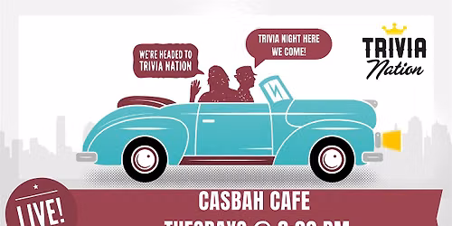 General Knowledge Trivia at Casbah Cafe - $100 in prizes!