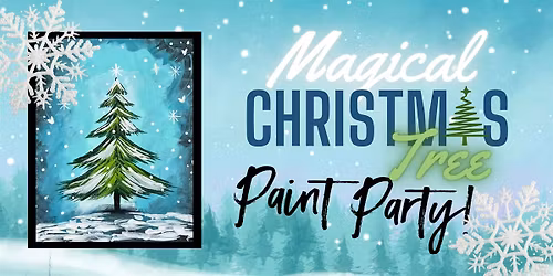 Magical Christmas Tree Paint Party In Falmouth