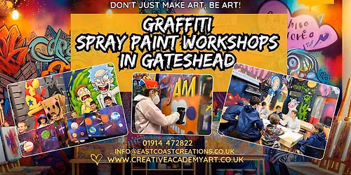 CHRISTMAS GRAFFITI SPRAY PAINT WORKSHOP (Ages 8+)