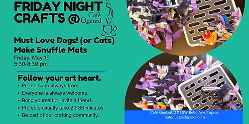 Friday Night Crafts: Make Snuffle Mats for dogs and cats