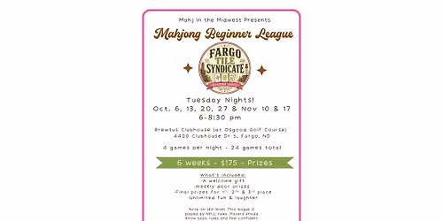 Fall Mahjong League!