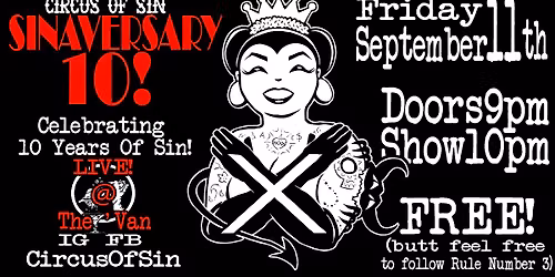 Circus Of Sin SINaversary 10!