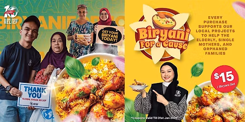 $15 Biryani For a Cause!