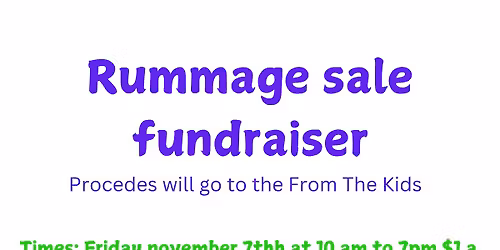 rummage sale fundraiser