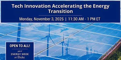 Tech Innovation Accelerating the Energy Transition