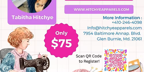 2 Hour Sewing Workshop: Sewing Machine Basics!