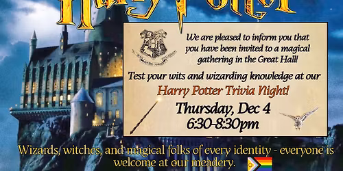 Thursday Trivia Night - Harry Potter