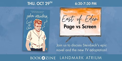 East of Eden Page Vs. Screen Book Club