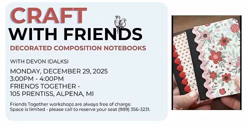 Craft with Friends - Decorative Notebooks