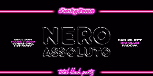Funkytown: Nero Assoluto -Total Black Party- Halloween Edition