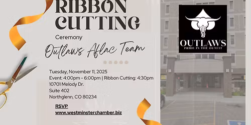 Ribbon Cutting: Outlaws Aflac Team