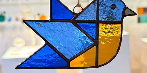 Bluebird Suncatcher Stained Glass Workshop - 1 SPOT OPEN!