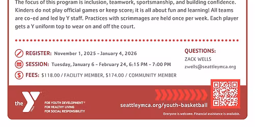 YOUTH BASKETBALL PROGRAM \u2013 KINDERS