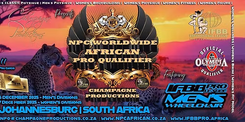 2025 NPC Worldwide African Pro Qualifier & Wheelchair Pro