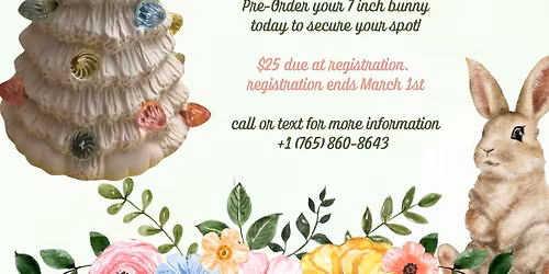 Ceramic Easter Bunny Tree workshop 