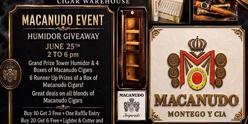 Macanudo Event and Giveaway at Fogue & Bates 