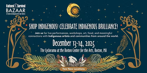 Cultural Survival Bazaar @ Cyclorama, Boston Center For The Arts