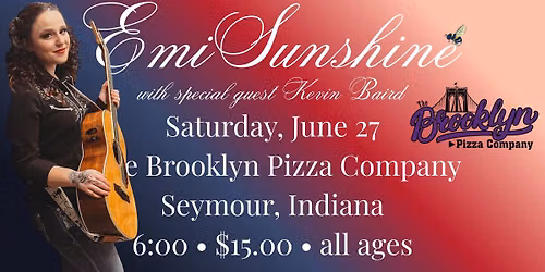EmiSunshine \/ Kevin Baird at The Brooklyn Pizza Company, Seymour, IN