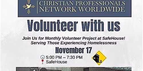 November Christian Professionals Network Volunteer With Us