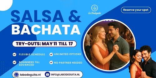 TRY-OUT WEEK @ LA BODEGUITA 11 till 17 MAY