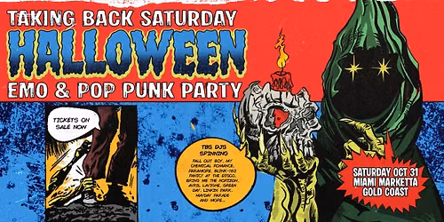 Taking Back Saturday Halloween: Emo & Pop Punk Party - Gold Coast