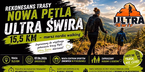 ULTRA \u015aWIR 15,5 KM REKONESANS TRASY \u2013 marsz nordic walking