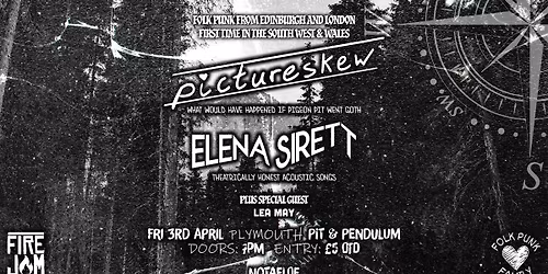 Pictureskew + Elena Sirett + Lea May - The Pit and Pendulum, Plymouth - April 3rd 2026