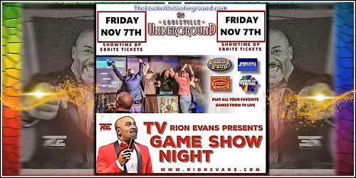 TV GAME SHOW NIGHT w\/ RION EVANS