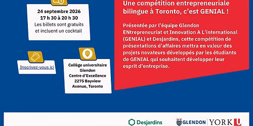 Comp\u00e9tition d'entrepreneuriat \u00e9tudiant | Student Entrepreneur Competition