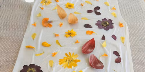 Natural Printing Workshop - Steam Dyeing a Long Silk Scarf