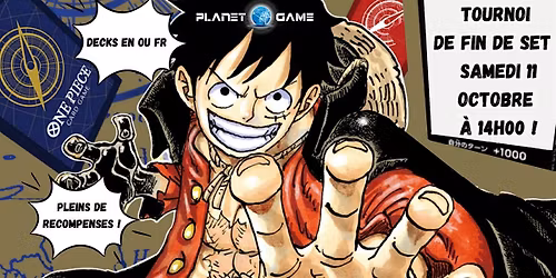 Tournoi de fin de set ONE PIECE !