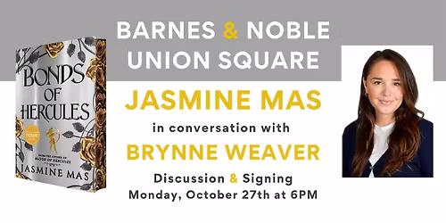 Jasmine Mas celebrates BONDS OF HERCULES at B&N Union Square