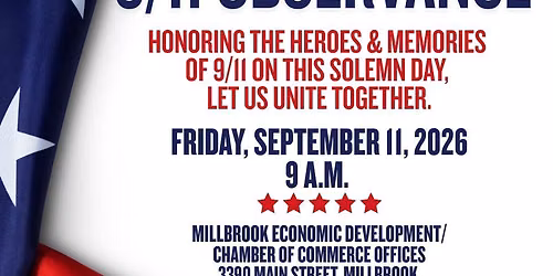 CITY OF MILLBROOK PATRIOT DAY 9\/11 OBSERVANCE